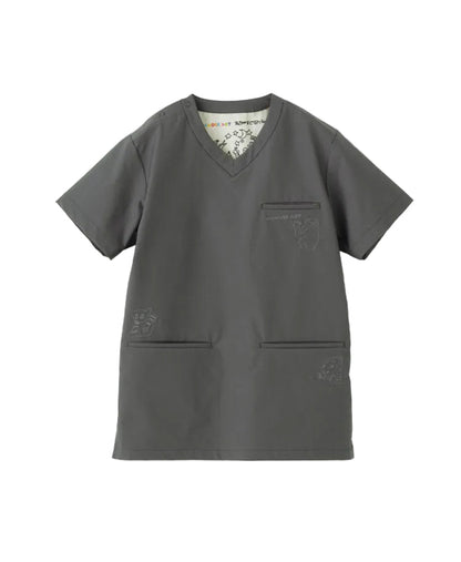 Scrub Canvas Club × WONDER ART Asahiyama Zoo Unisex Scrub Top R69