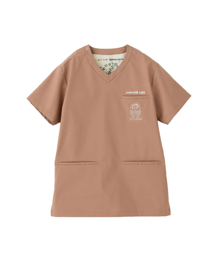 Scrub Canvas Club × WONDER ART Asahiyama Zoo Unisex Scrub Top R69