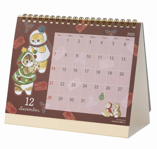 mofusand 2025 Desktop Calendar