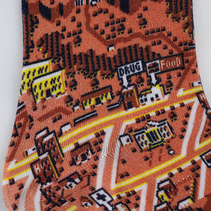 Tabio MOTHER 2 Onett Map Knit Socks