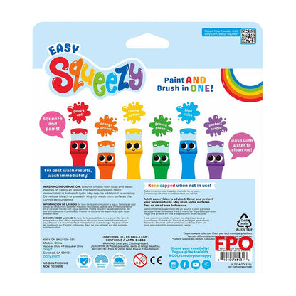 Ooly Easy Squeezy Poster Paint Brush Set 6 Pack