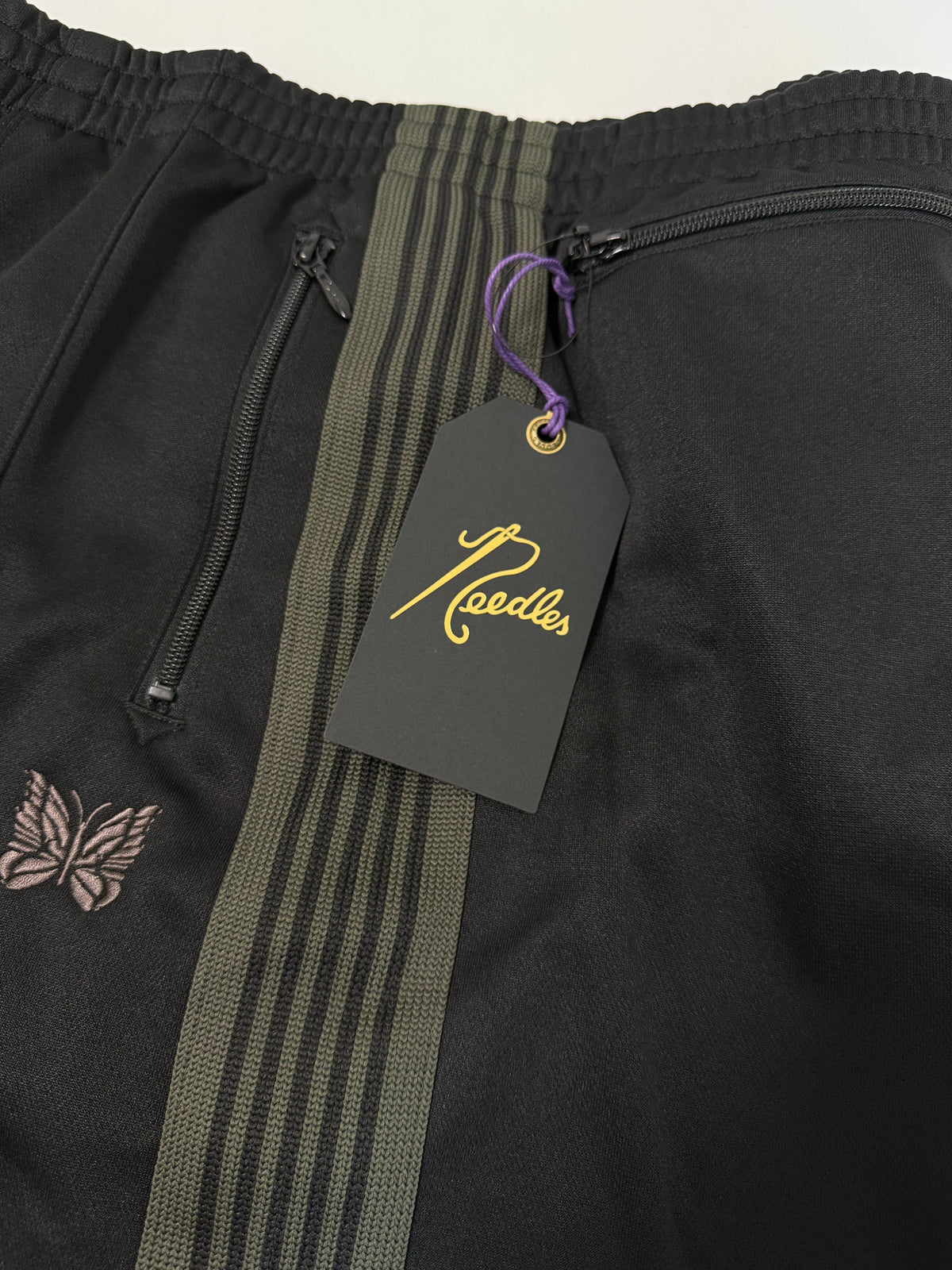 Needles LHP EXCLUSIVE TRACK PANTS POLY SMOOTH BLACK