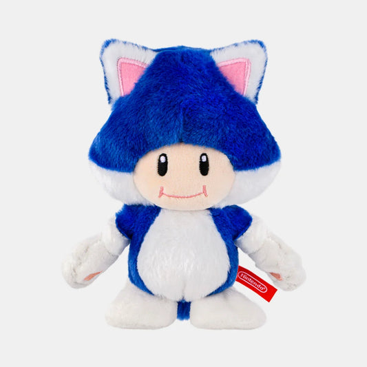 Super Mario Cat Toad Mascot Plush with Ball Chain
