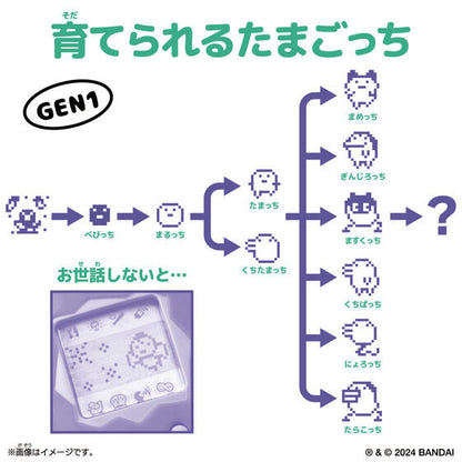 Original Tamagotchi Tama Candy – GEN1 Virtual Pet with Candy Pattern Design