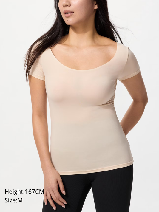 UNIQLO 482153 AIRism U-Neck T-shirt