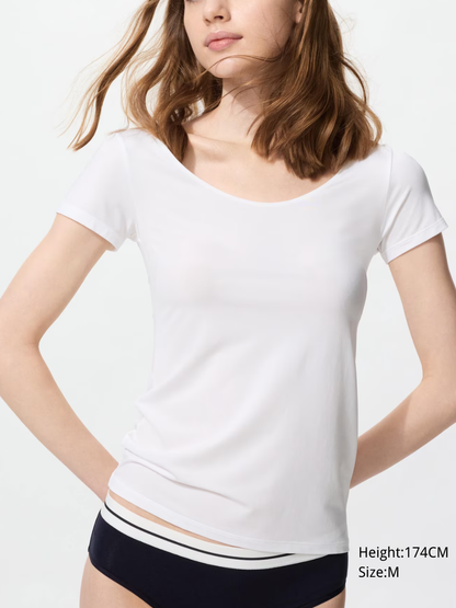 UNIQLO 482153 AIRism U-Neck T-shirt