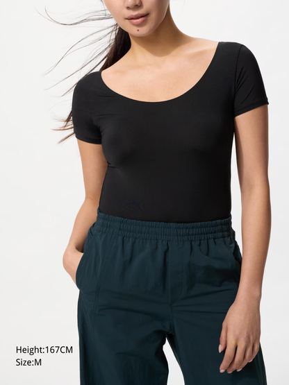 UNIQLO 482153 AIRism U-Neck T-shirt