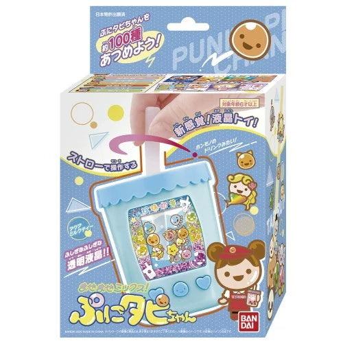 Bandai Puni Tapi Chan Aqua Milk Tea LCD Interactive Toy