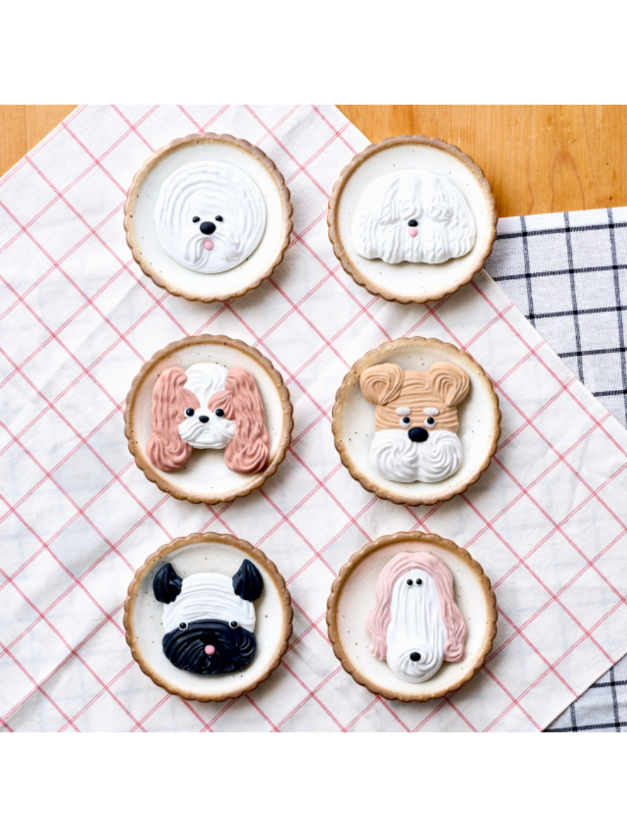 Patissticker Meringue Dogs Series 3D Decorative Sticker Magnet Blind Box
