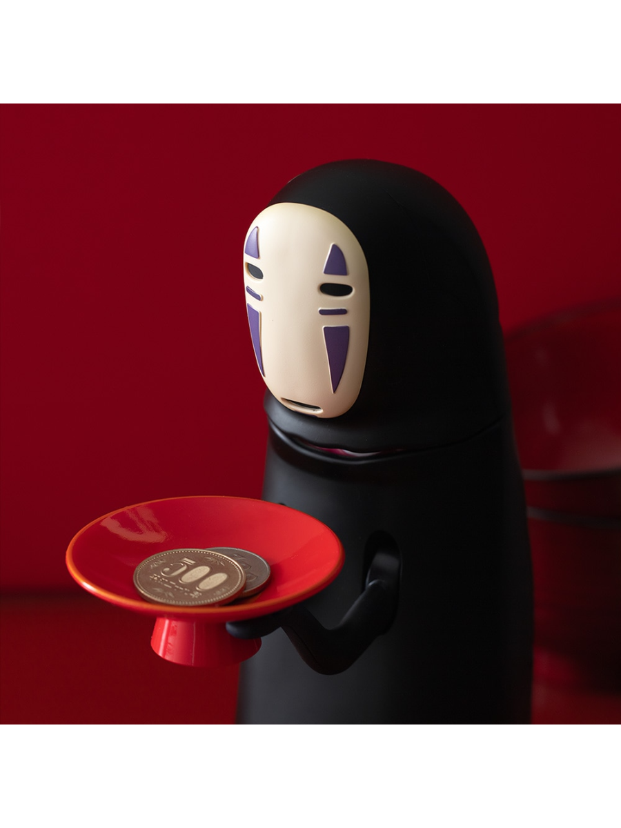 Spirited Away No-Face Coin Eating Piggy Bank Interactive Sound Money Box