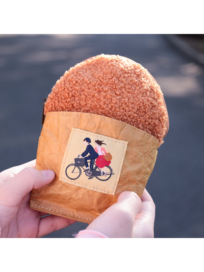 Croquette Shape Pouch Cute Food Design Cosmetic Bag
