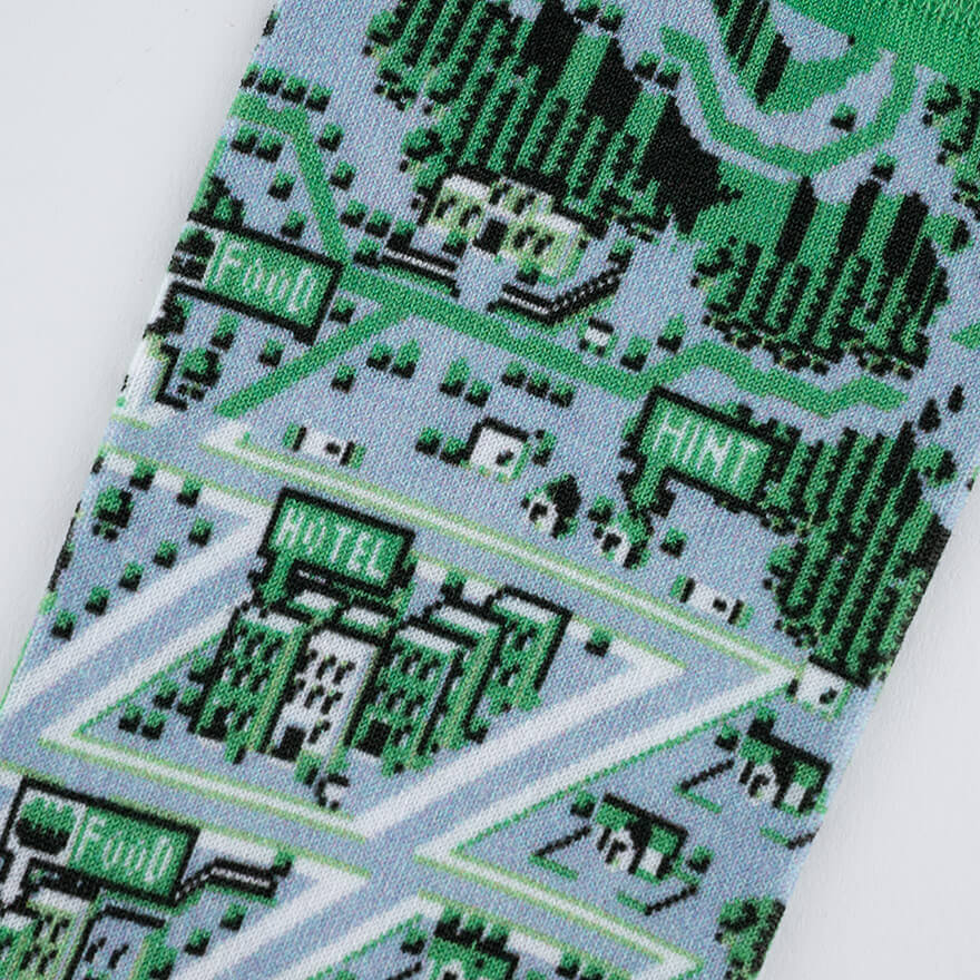 Tabio MOTHER 2 Onett Map Knit Socks