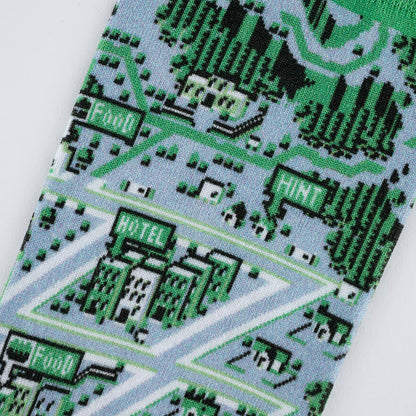 Tabio MOTHER 2 Onett Map Knit Socks