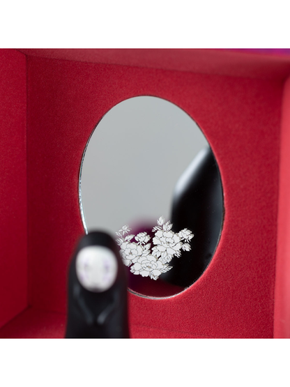 Spirited Away Music Box Paper Box No Face Rotating Figure Storage Case