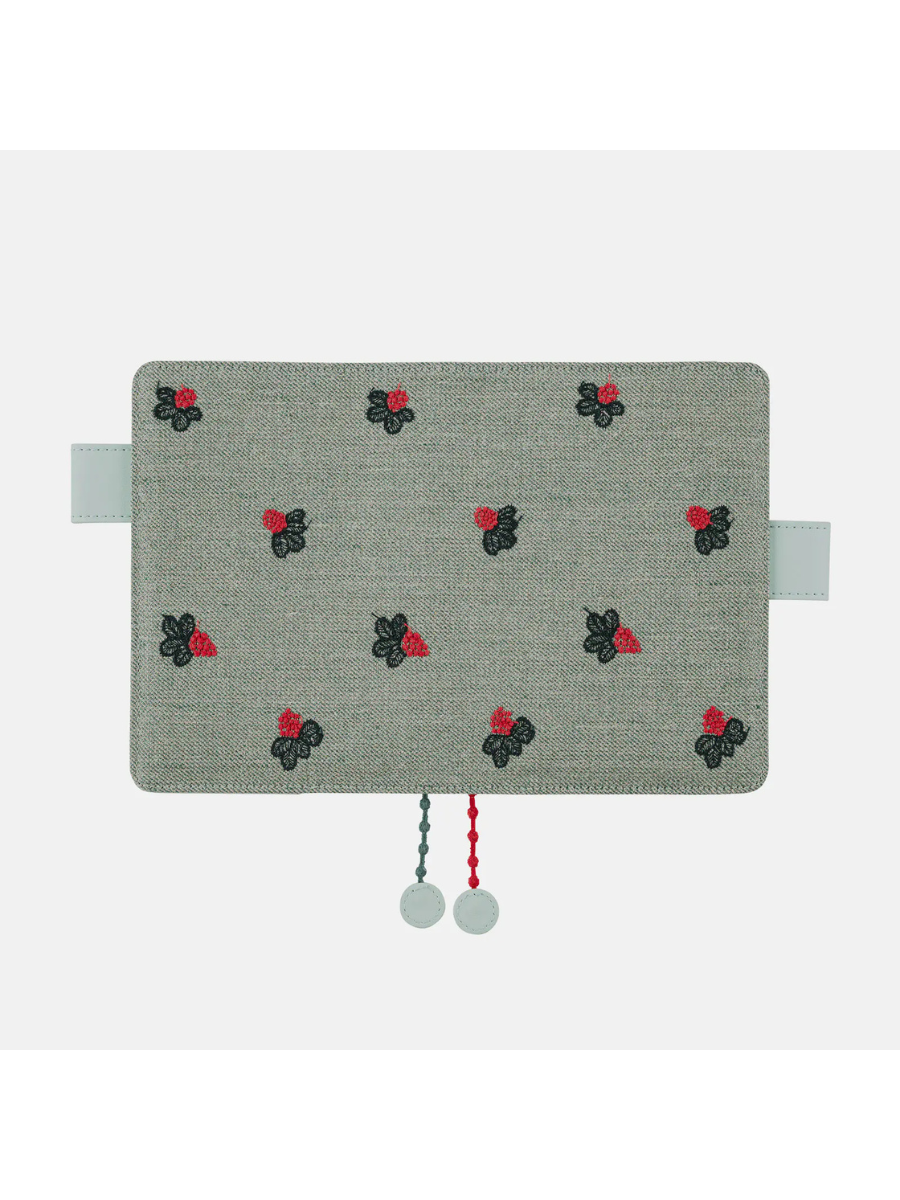 Hobonichi Techo 2027 A6 Cover – Mina Perhonen “Light Berry” (Green)