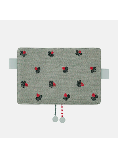 Hobonichi Techo 2027 A6 Cover – Mina Perhonen “Light Berry” (Green)