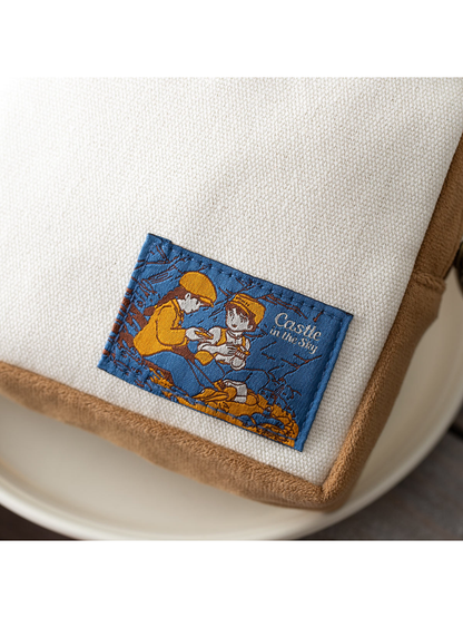 Castle in the Sky Egg Toast Pouch Pazu & Sheeta Bread Design