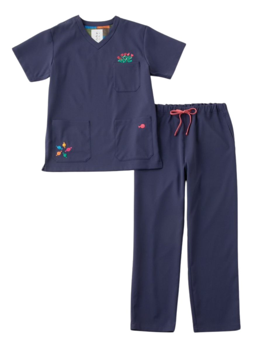 Scrub Canvas Club Goldfish Got Away Unisex Scrub Top