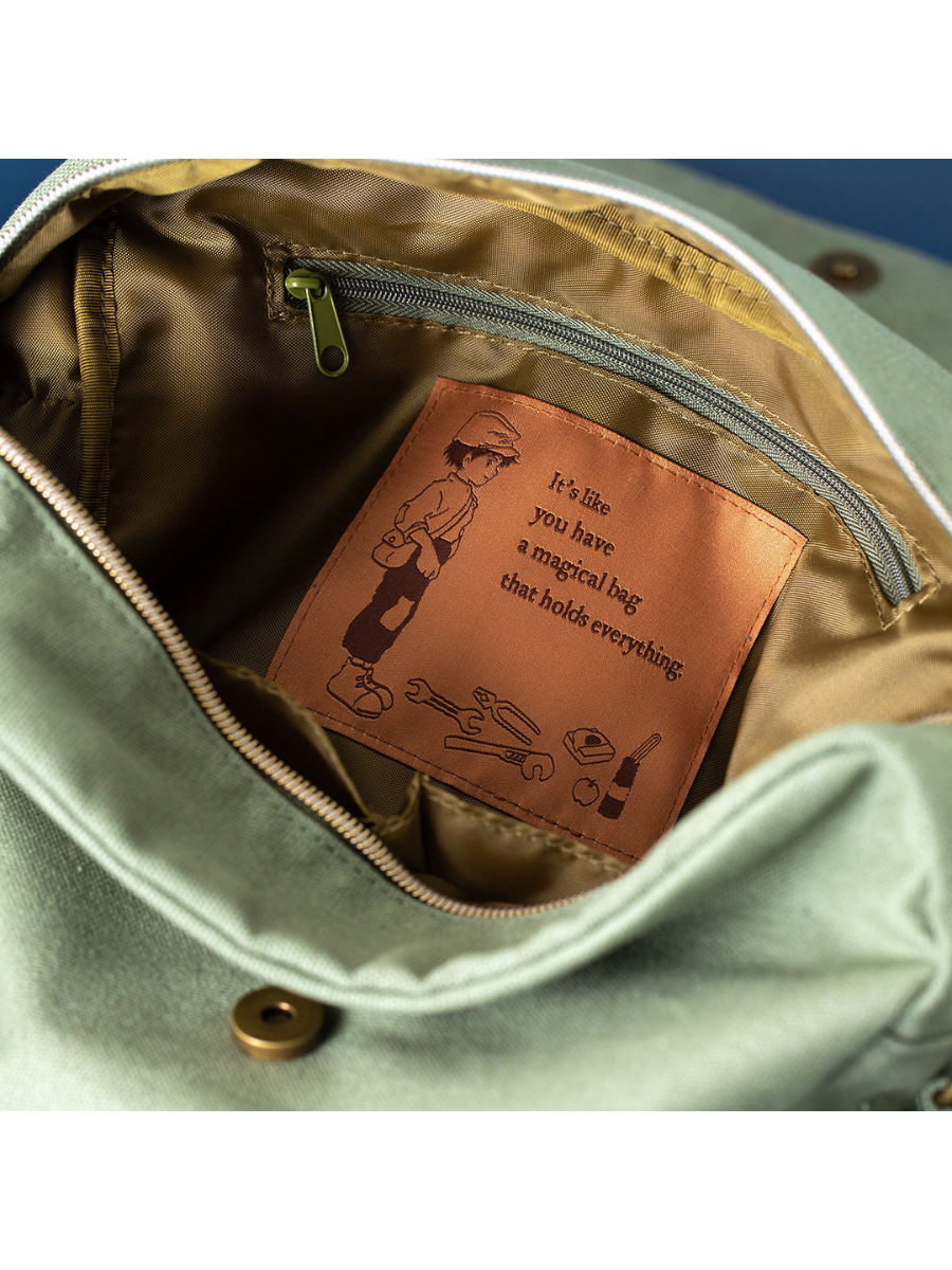 Castle in the Sky Pazu Canvas Bag Shoulder Bag Multi Pocket Tote
