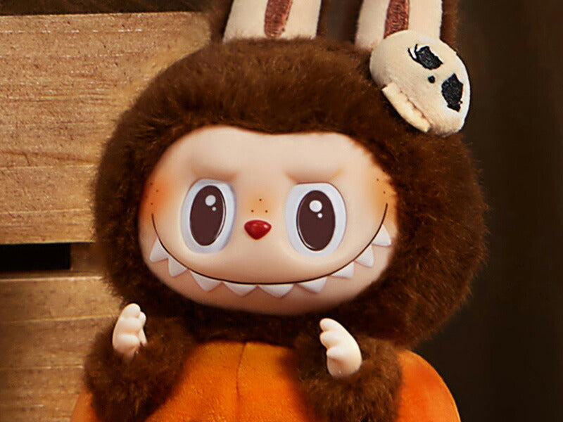LABUBU & TYCOCO Halloween Pumpkin Plush Pendant Keychain