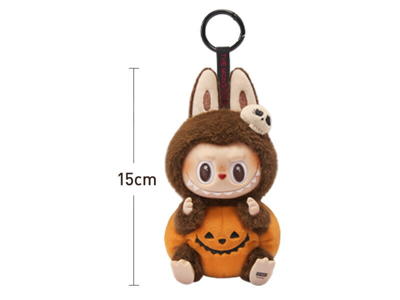 LABUBU & TYCOCO Halloween Pumpkin Plush Pendant Keychain