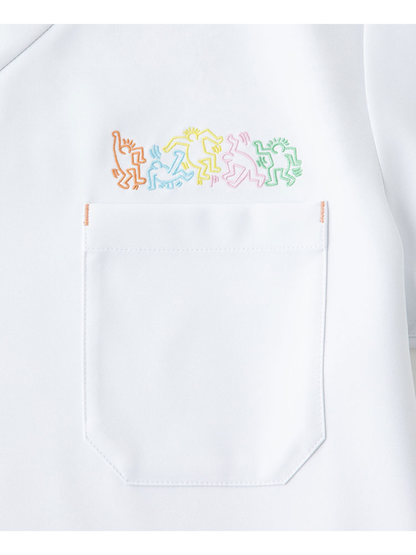 Scrub Canvas Club Keith Haring Unisex Scrub Top