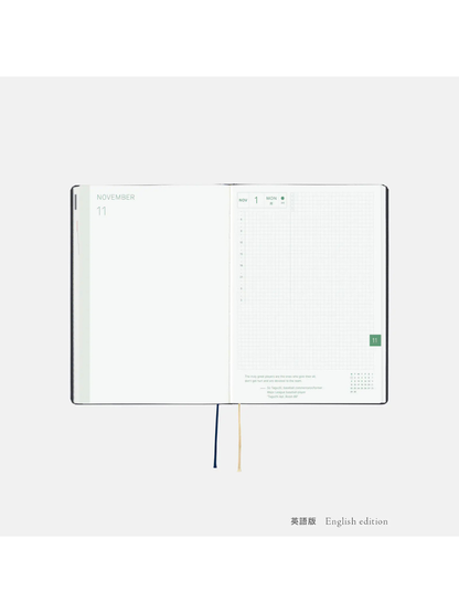 Hobonichi HON A5 2027 Slash Navy Planner