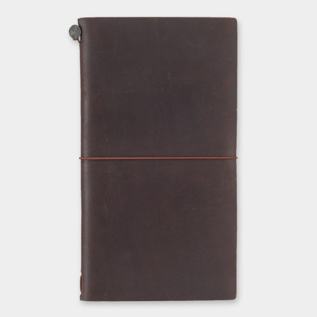 Traveler's Notebook Brown – Starter Kit (Refillable Leather Journal)