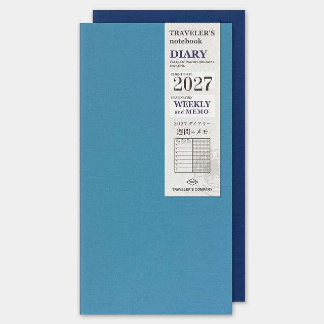 TRAVELER'S notebook 2027 Weekly Free + Memo Refill
