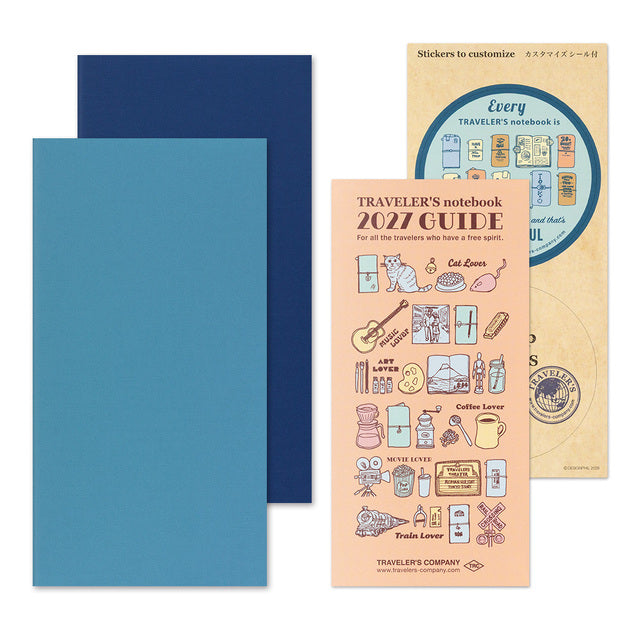 TRAVELER'S notebook 2027 Weekly Free + Memo Refill