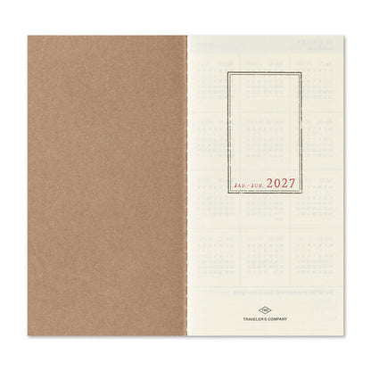 TRAVELER'S notebook 2027 Weekly Free + Memo Refill