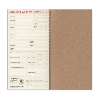 TRAVELER'S notebook 2027 Weekly Free + Memo Refill