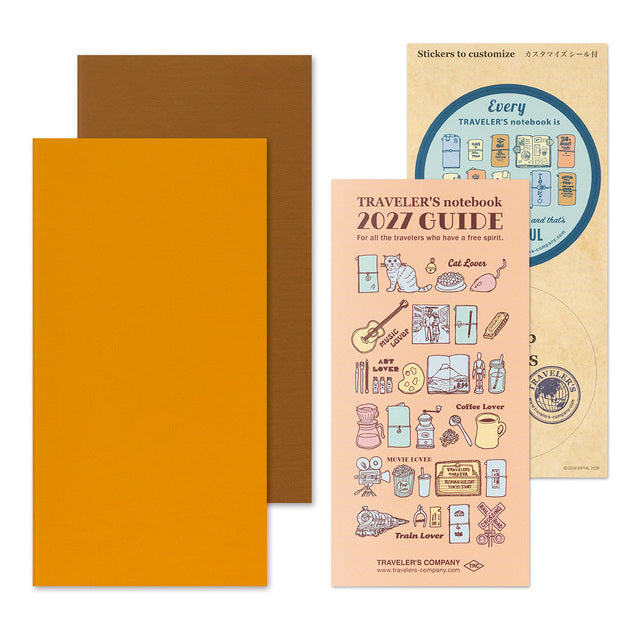 TRAVELER'S notebook 2027 Weekly Vertical Refill – 2-Pack
