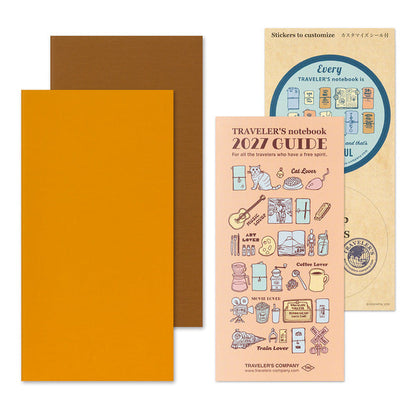 TRAVELER'S notebook 2027 Weekly Vertical Refill – 2-Pack