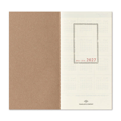 TRAVELER'S notebook 2027 Weekly Vertical Refill – 2-Pack