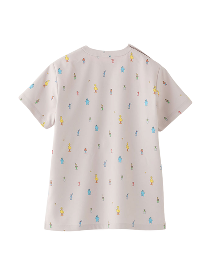 Scrub Canvas Club Sesame Street Unisex Scrub Top