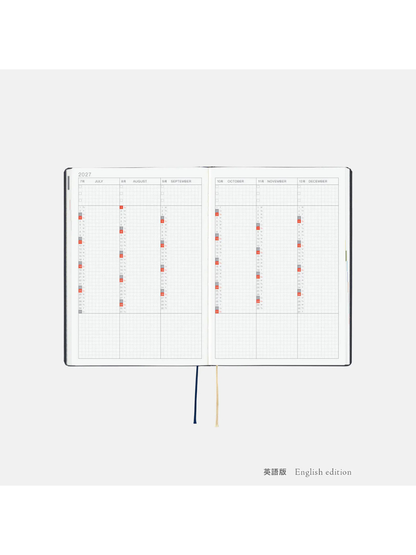 Hobonichi HON A5 2027 Slash Navy Planner