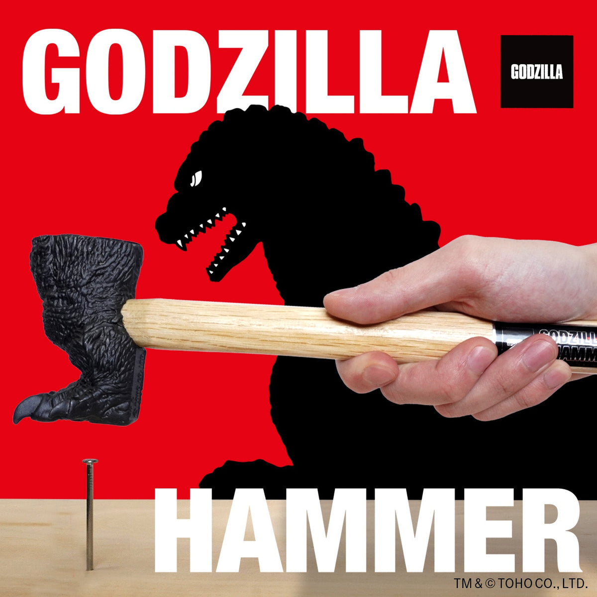 Godzilla Hammer Camp DIY Tool Outdoor 2001 Fun Gift Iron Leg Foot