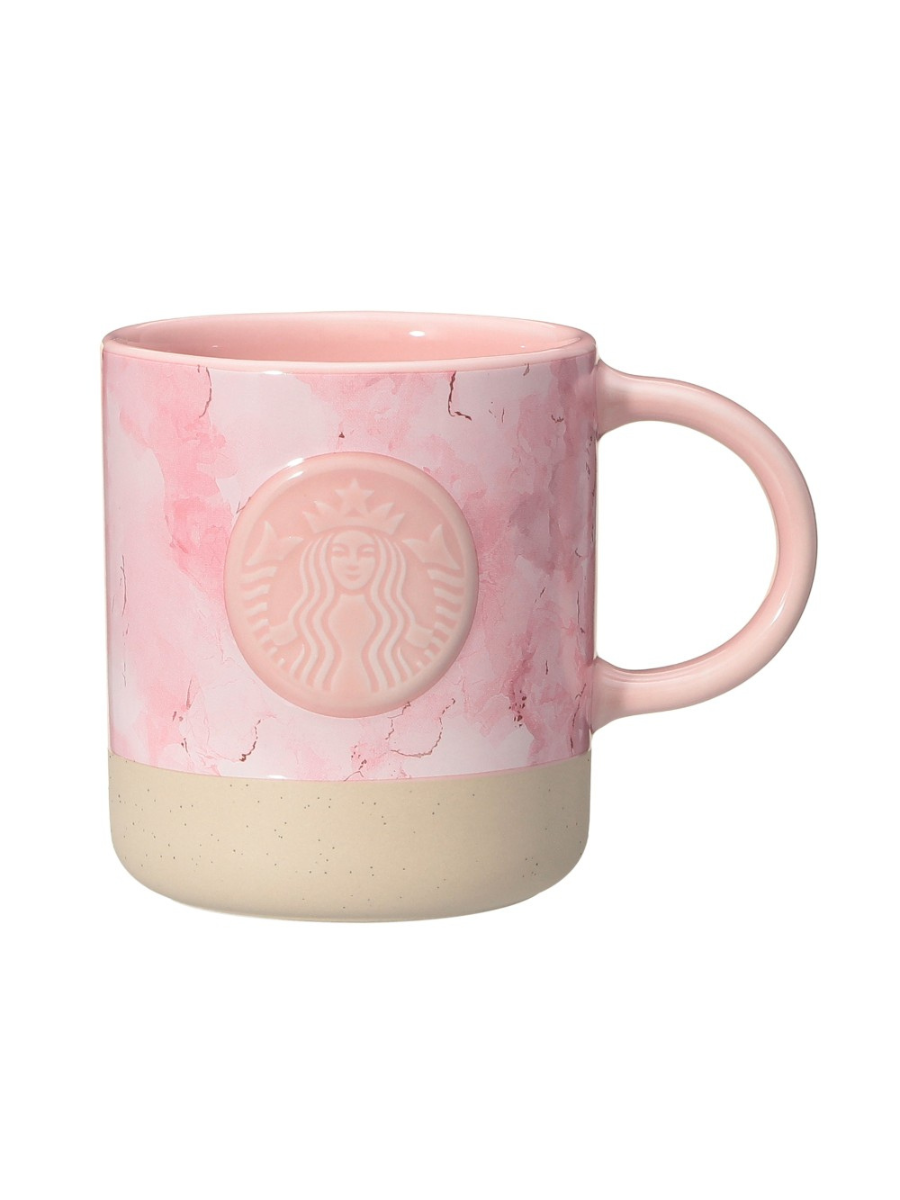Starbucks Japan Sakura 2026 Marble Ceramic Mug 355ml