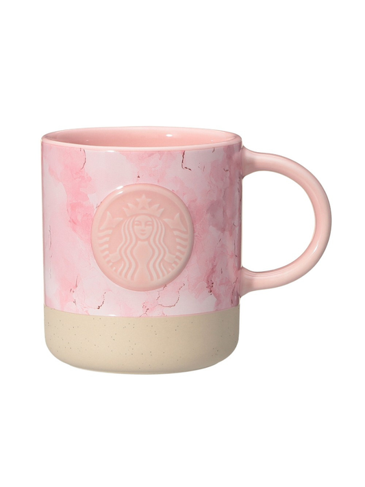 Starbucks Japan Sakura 2026 Marble Ceramic Mug 355ml