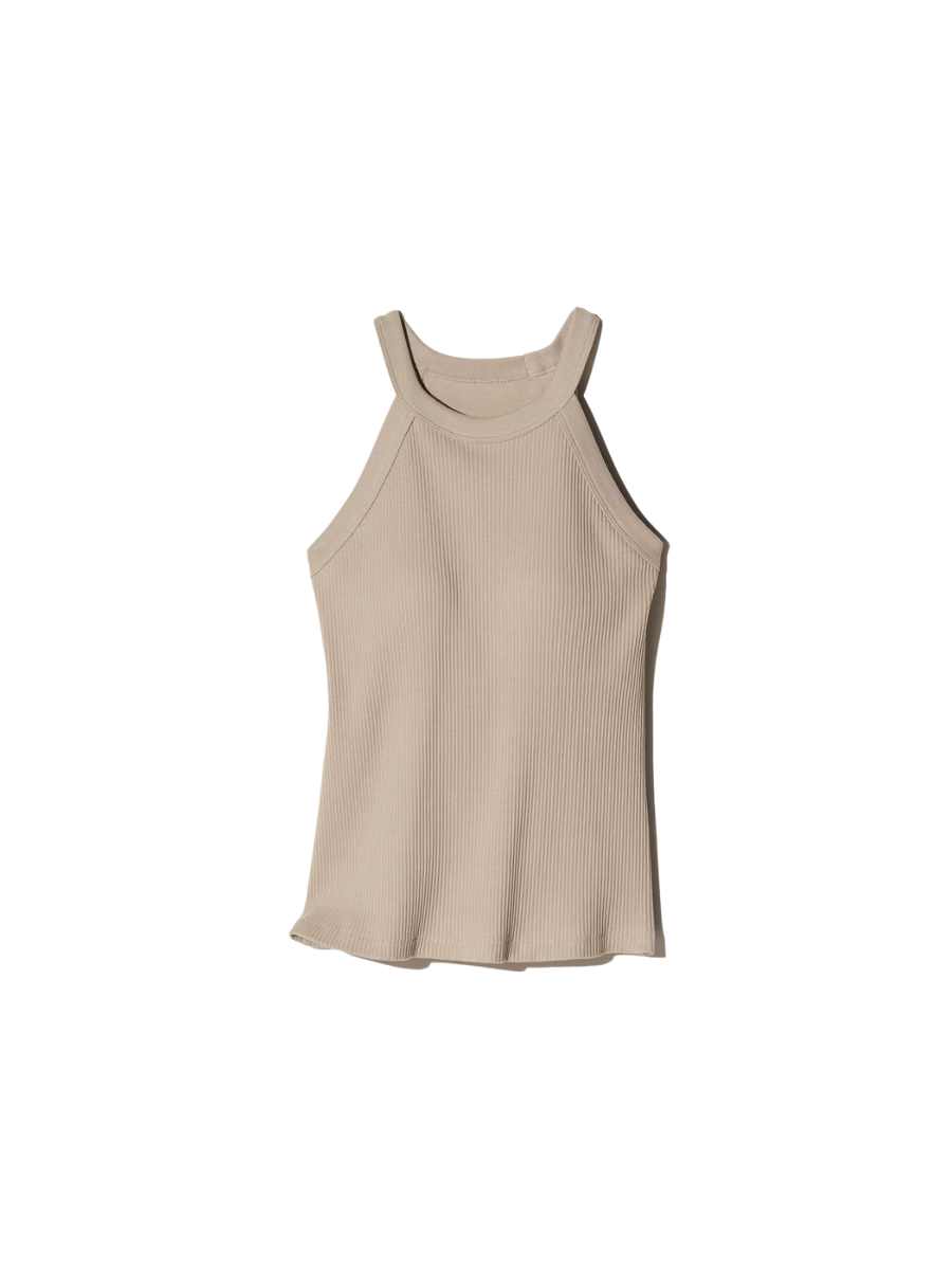 Uniqlo Women's Halter Neck Bra Tank Top – Built-In Support 473990