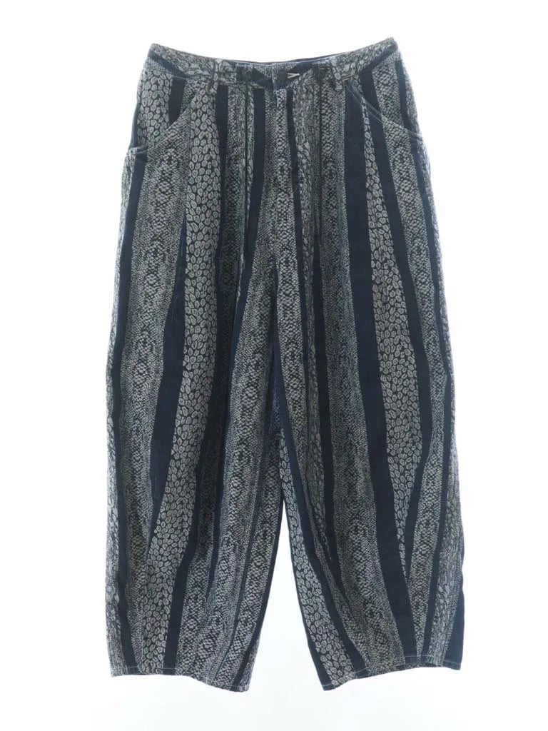 Needles H.D.  Painter Style 10oz Denim Python Jacquard Pants