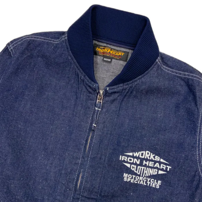 Iron Heart IHJ-146 Nep Denim Windbreaker Jacket
