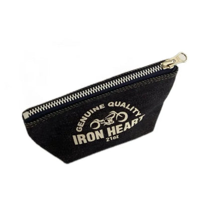 Iron Heart IHG-092 21oz Selvedge Denim Pouch Heavyweight Indigo Small Zip Bag