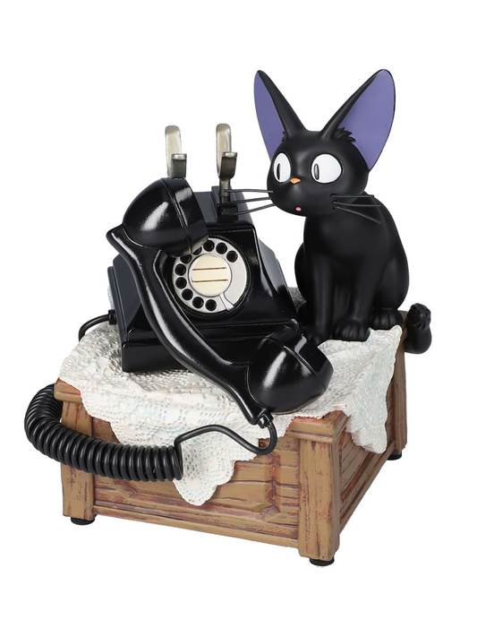 Kiki's Delivery Service Jiji Black Telephone Music Box