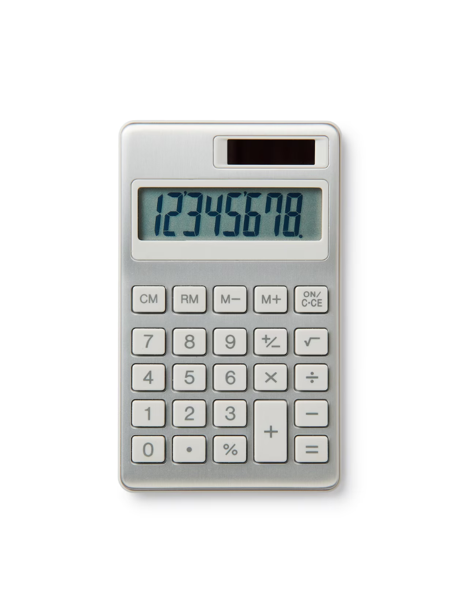 MUJI 8 Digit Aluminum Calculator BO-193