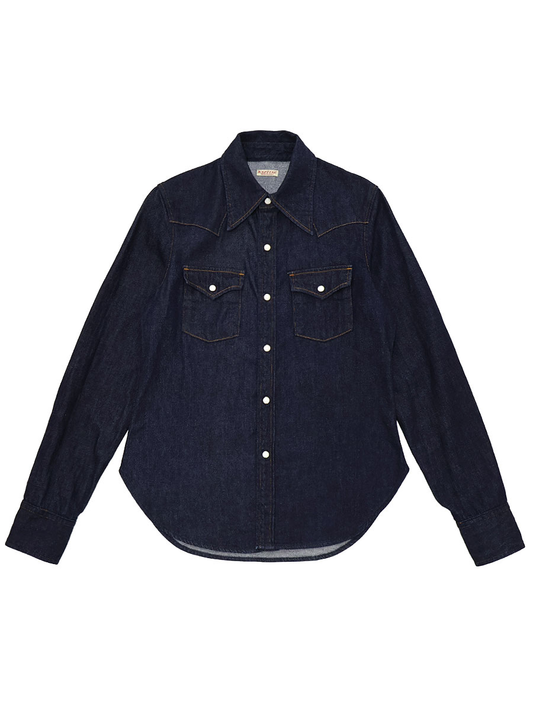Kapital 8oz Denim Western Shirt (L;s)