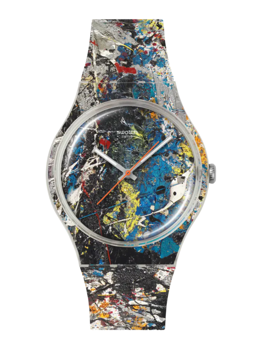 Swatch POLLOCK'S ALCHEMY SUOZ366 x Guggenheim Collection Art Watch