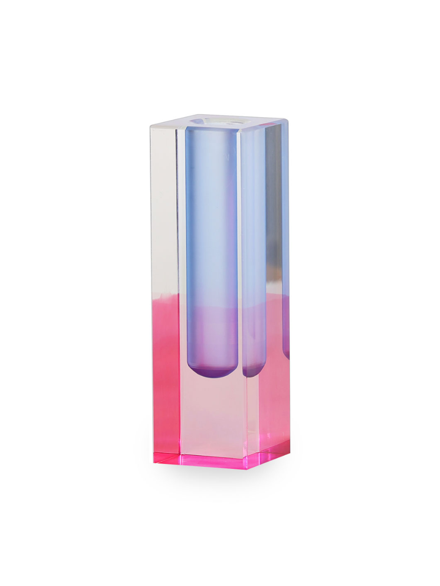 Elixir Acrylic Vase Gradient Color Decorative Flower Vase