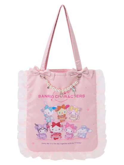 Sanrio Characters Colorful Dress Tote Bag